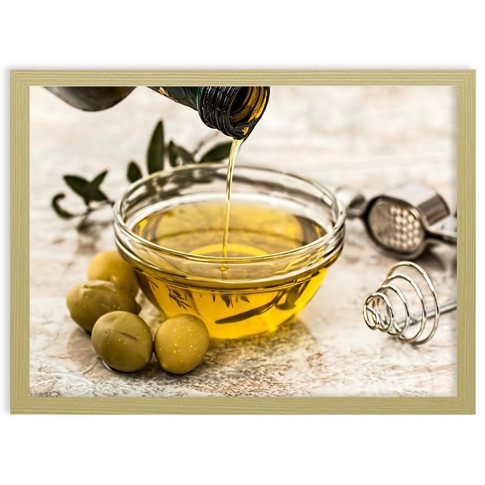 Glezna bēšā rāmī - Oil And Herbs Home Trends DECO