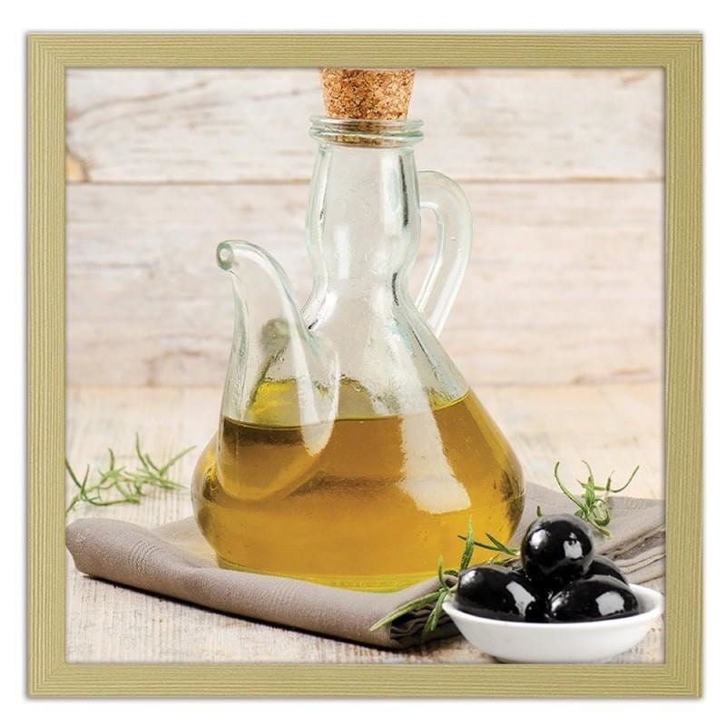 Glezna bēšā rāmī - Olive oil and black olives Home Trends DECO