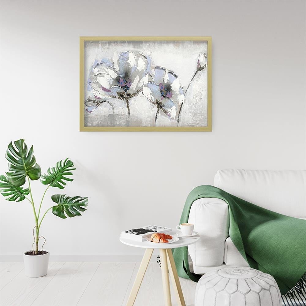 Glezna bēšā rāmī - Orchid Abstraction Home Trends DECO