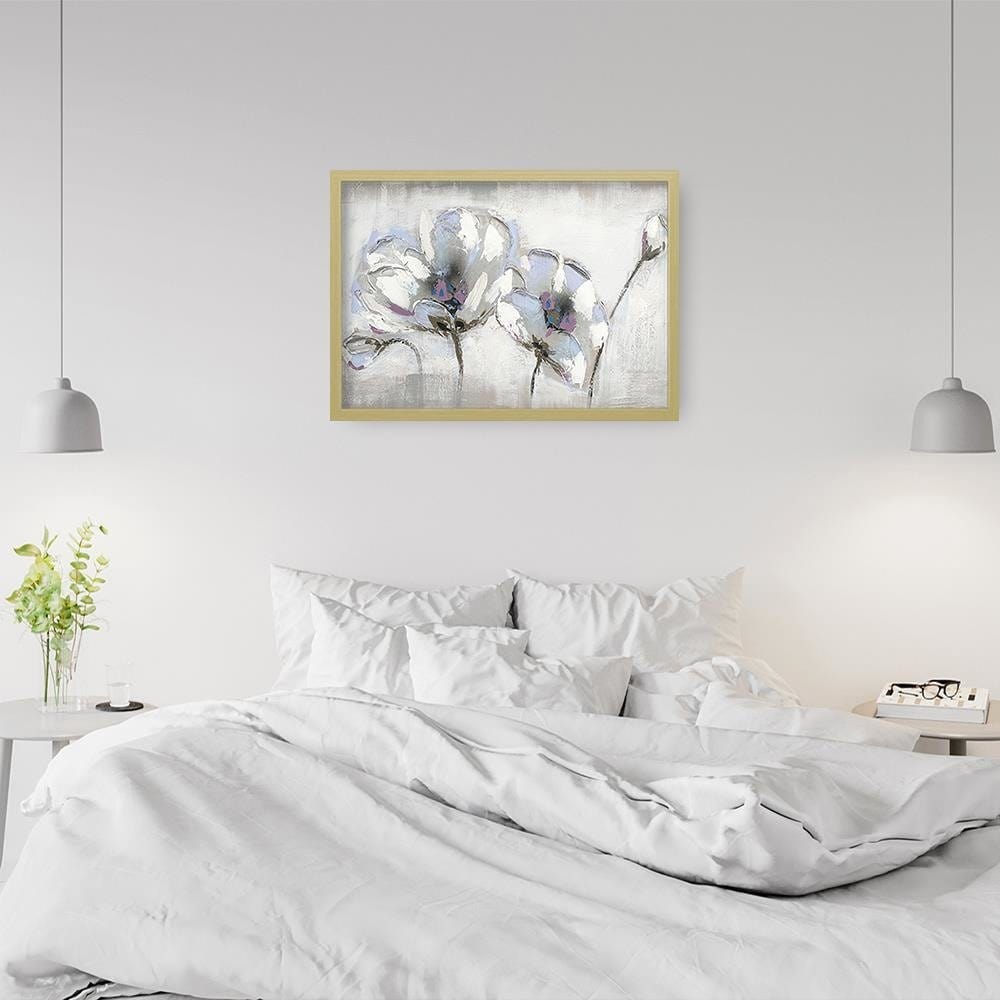 Glezna bēšā rāmī - Orchid Abstraction Home Trends DECO