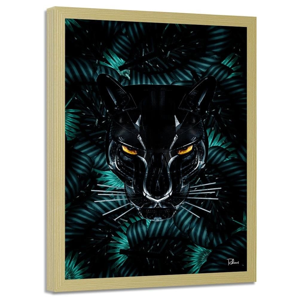 Glezna bēšā rāmī - Panther Modern Black Home Trends DECO