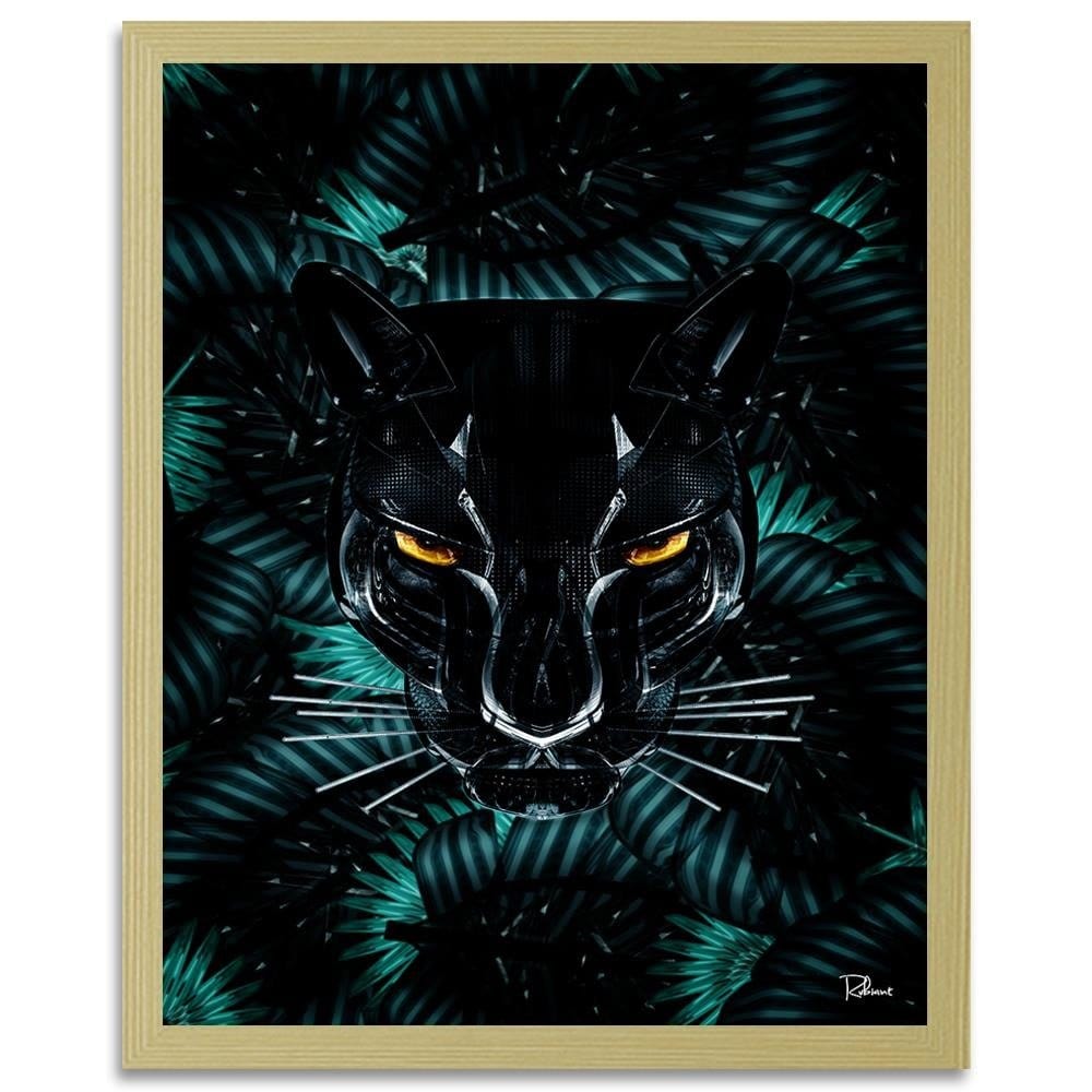 Glezna bēšā rāmī - Panther Modern Black Home Trends DECO