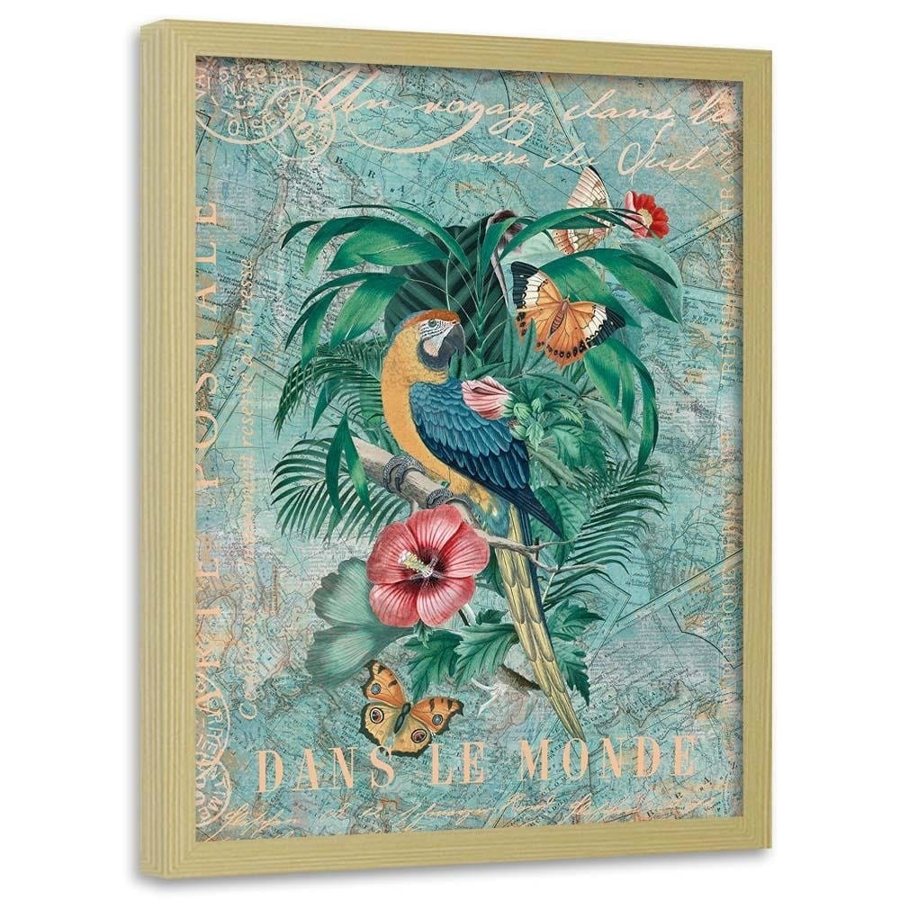 Glezna bēšā rāmī - Paradise Climate Home Trends DECO