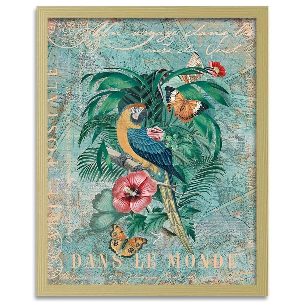 Glezna bēšā rāmī - Paradise Climate Home Trends DECO