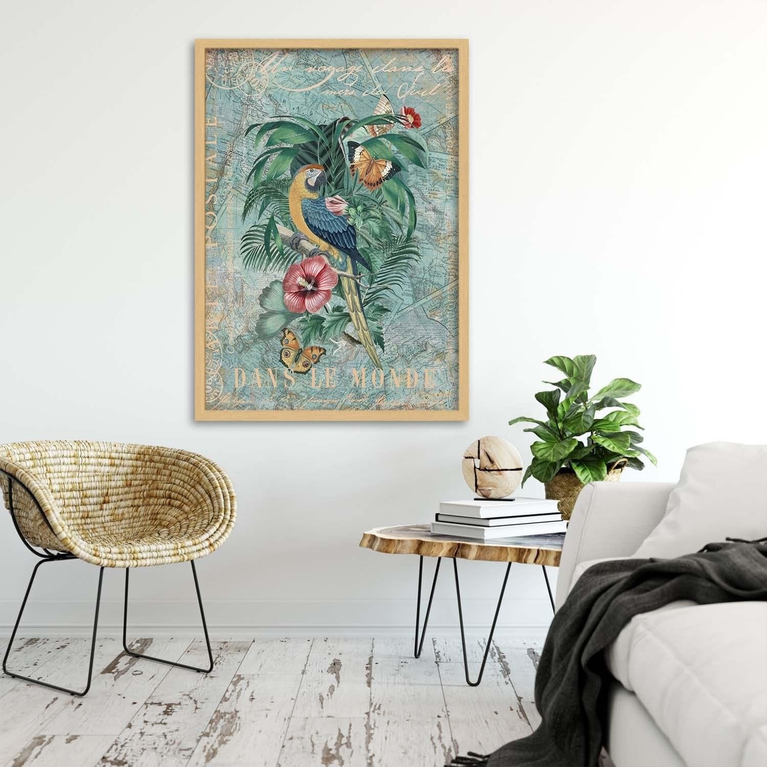 Glezna bēšā rāmī - Paradise Climate Home Trends DECO