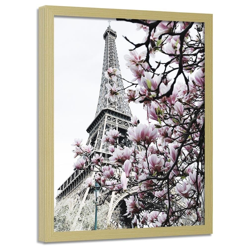 Glezna bēšā rāmī - Paris Magnolias Home Trends DECO