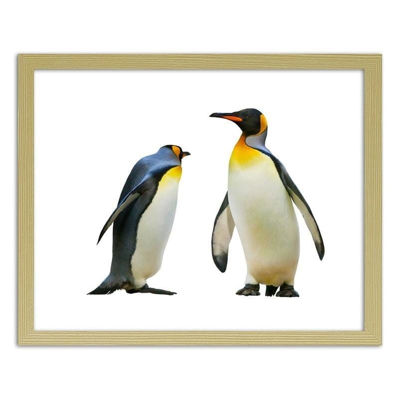 Glezna bēšā rāmī - Penguins Home Trends DECO