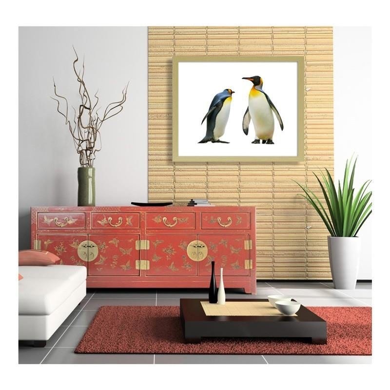 Glezna bēšā rāmī - Penguins Home Trends DECO