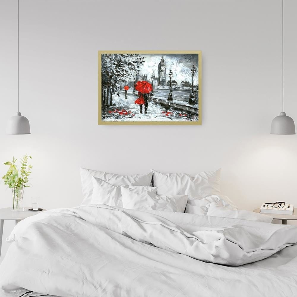 Glezna bēšā rāmī - People In The London Home Trends DECO