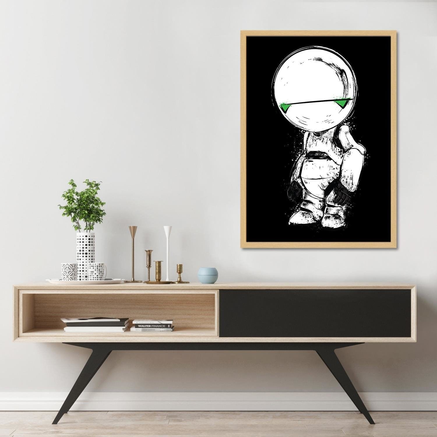 Glezna bēšā rāmī - Pessimist Android Home Trends DECO
