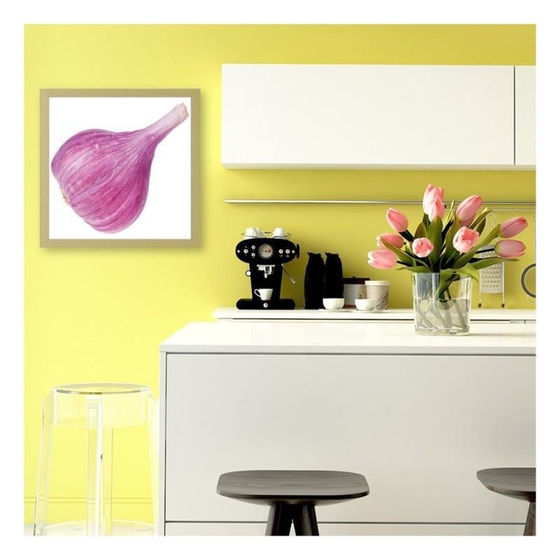 Glezna bēšā rāmī - Pink garlic Home Trends DECO