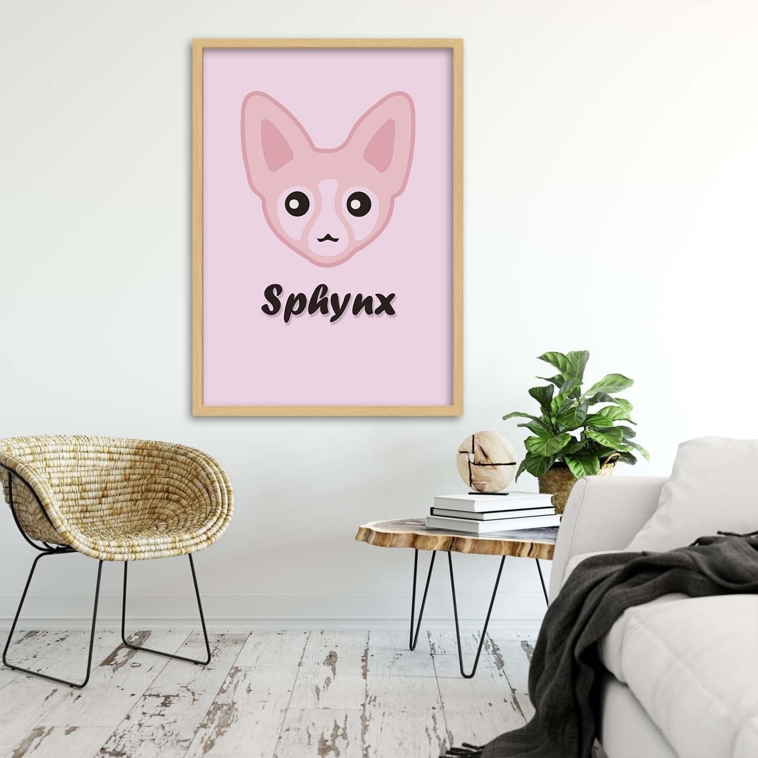 Glezna bēšā rāmī - Pink Sphinx Home Trends DECO