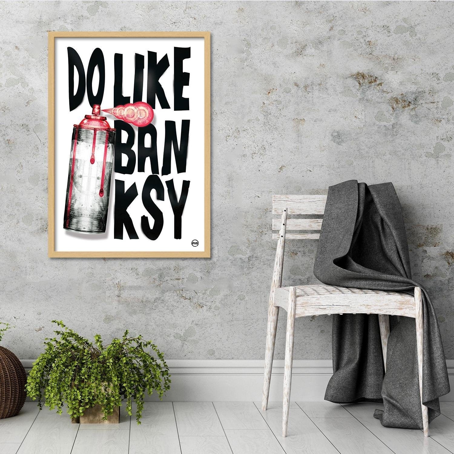Glezna bēšā rāmī - Pop Culture Image Black And White Home Trends DECO