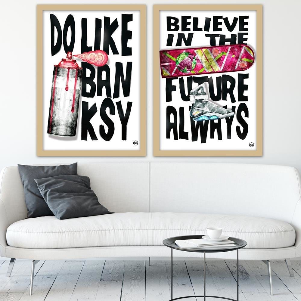 Glezna bēšā rāmī - Pop Culture Image Black And White Home Trends DECO