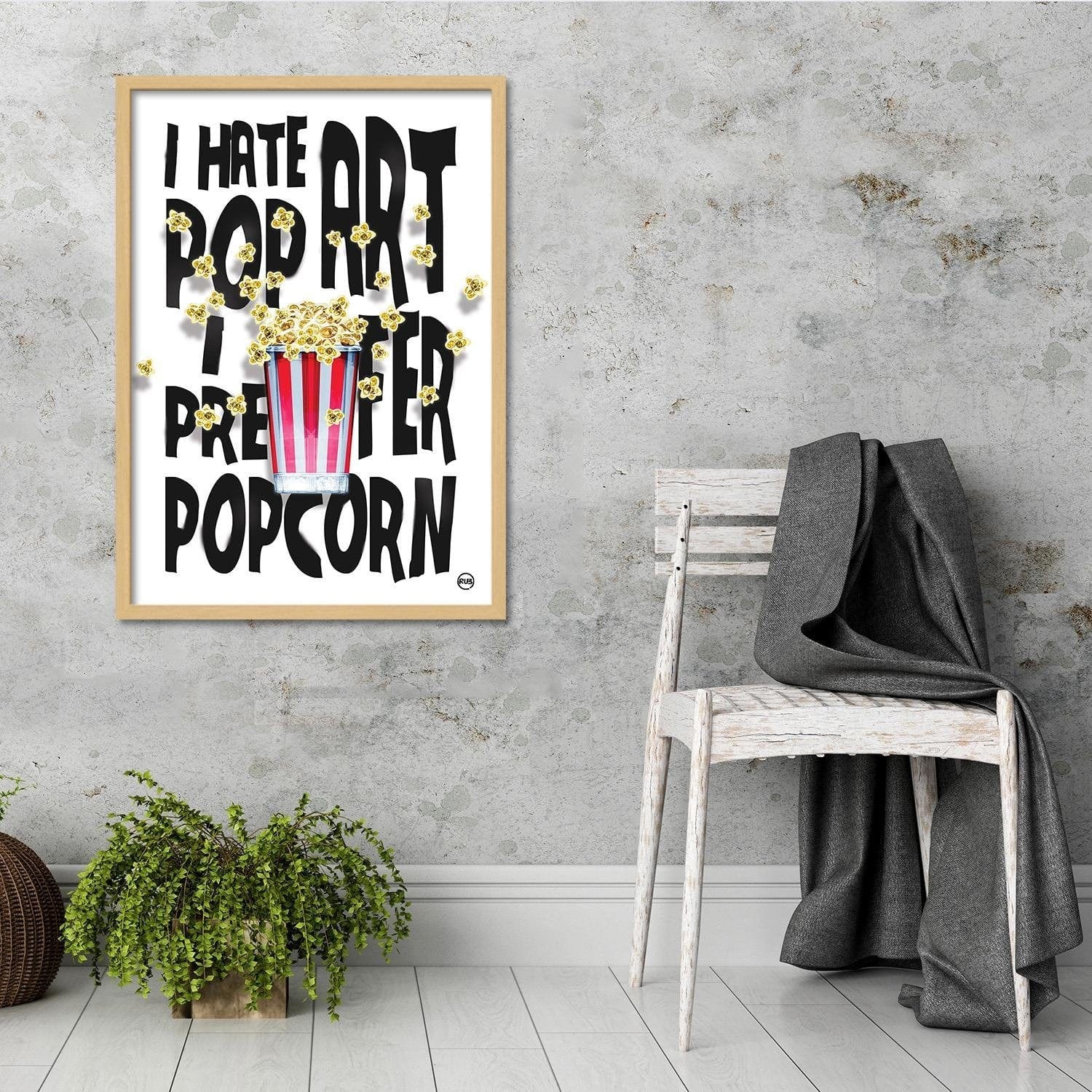 Glezna bēšā rāmī - Popcorn Home Trends DECO