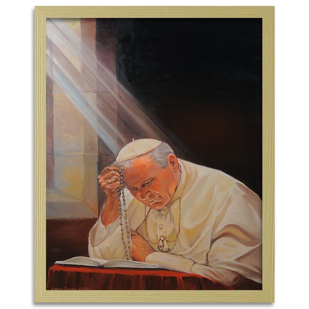 Glezna bēšā rāmī - Pope John Paul Ii Home Trends DECO