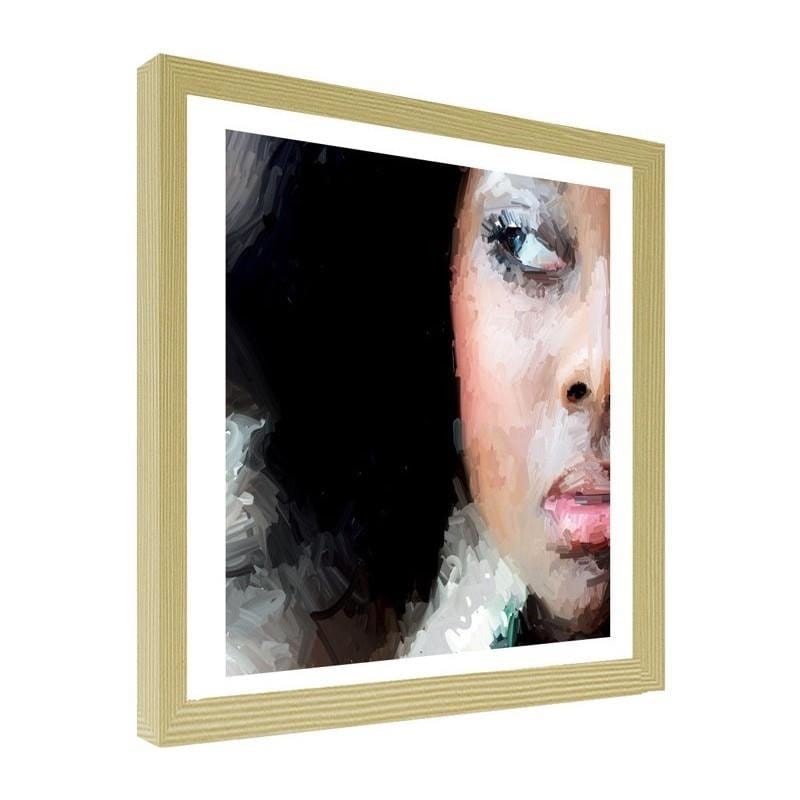 Glezna bēšā rāmī - Portrait of a dark woman Home Trends DECO