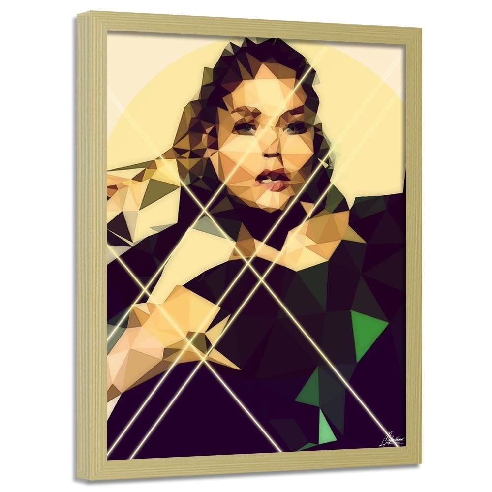 Glezna bēšā rāmī - Portrait Of A Woman Home Trends DECO
