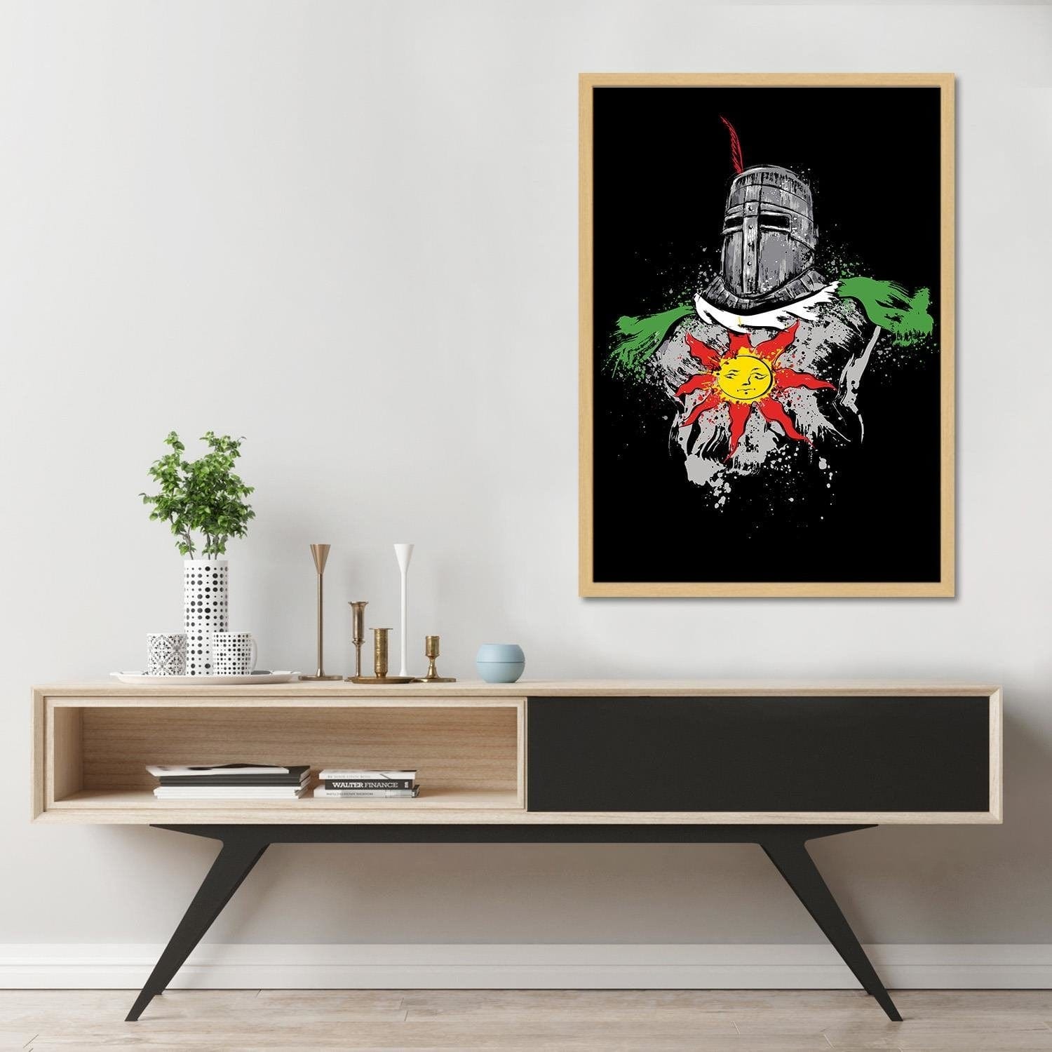 Glezna bēšā rāmī - Praise The Sun Home Trends DECO
