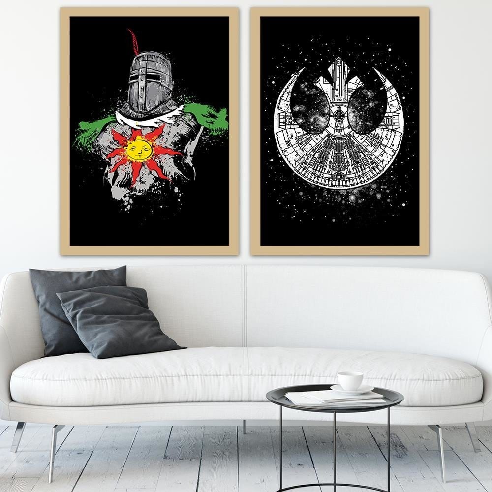 Glezna bēšā rāmī - Praise The Sun Home Trends DECO