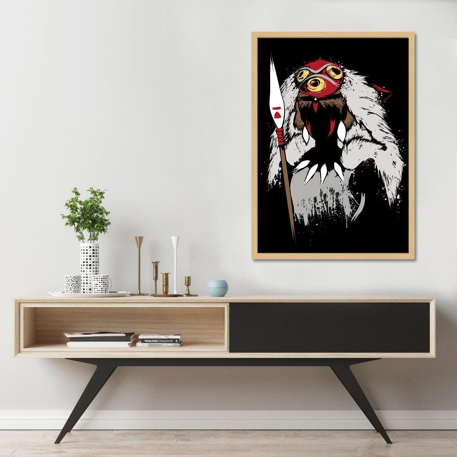 Glezna bēšā rāmī - Princess Black Home Trends DECO