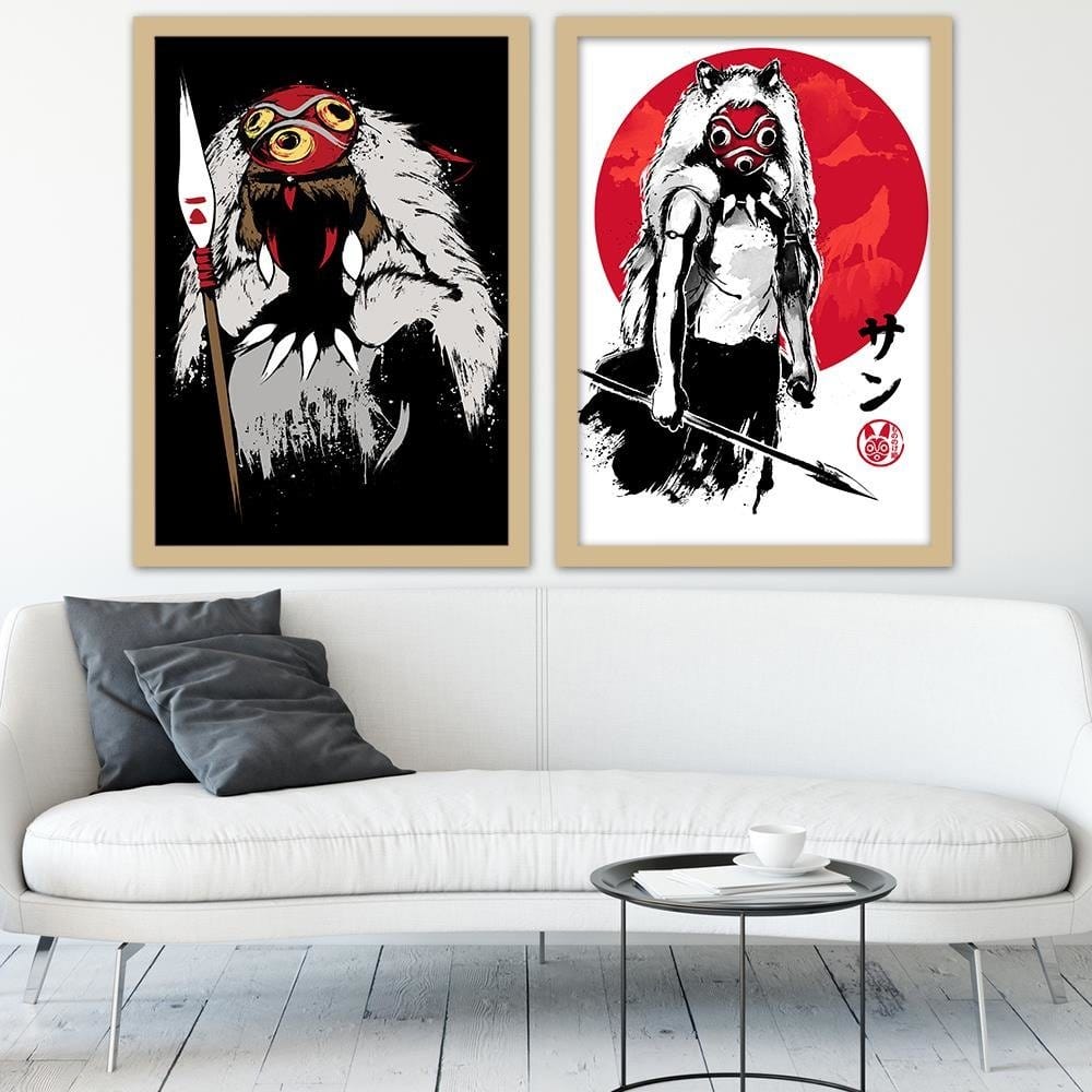 Glezna bēšā rāmī - Princess Black Home Trends DECO