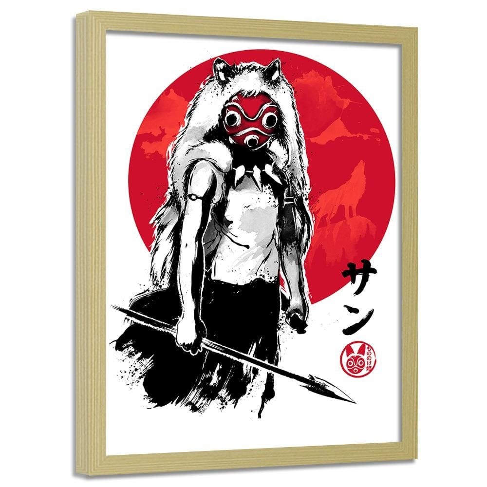 Glezna bēšā rāmī - Princess Of The Forest Image Red Home Trends DECO