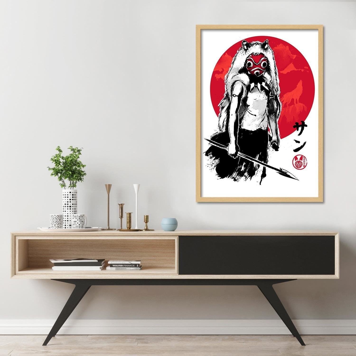Glezna bēšā rāmī - Princess Of The Forest Image Red Home Trends DECO