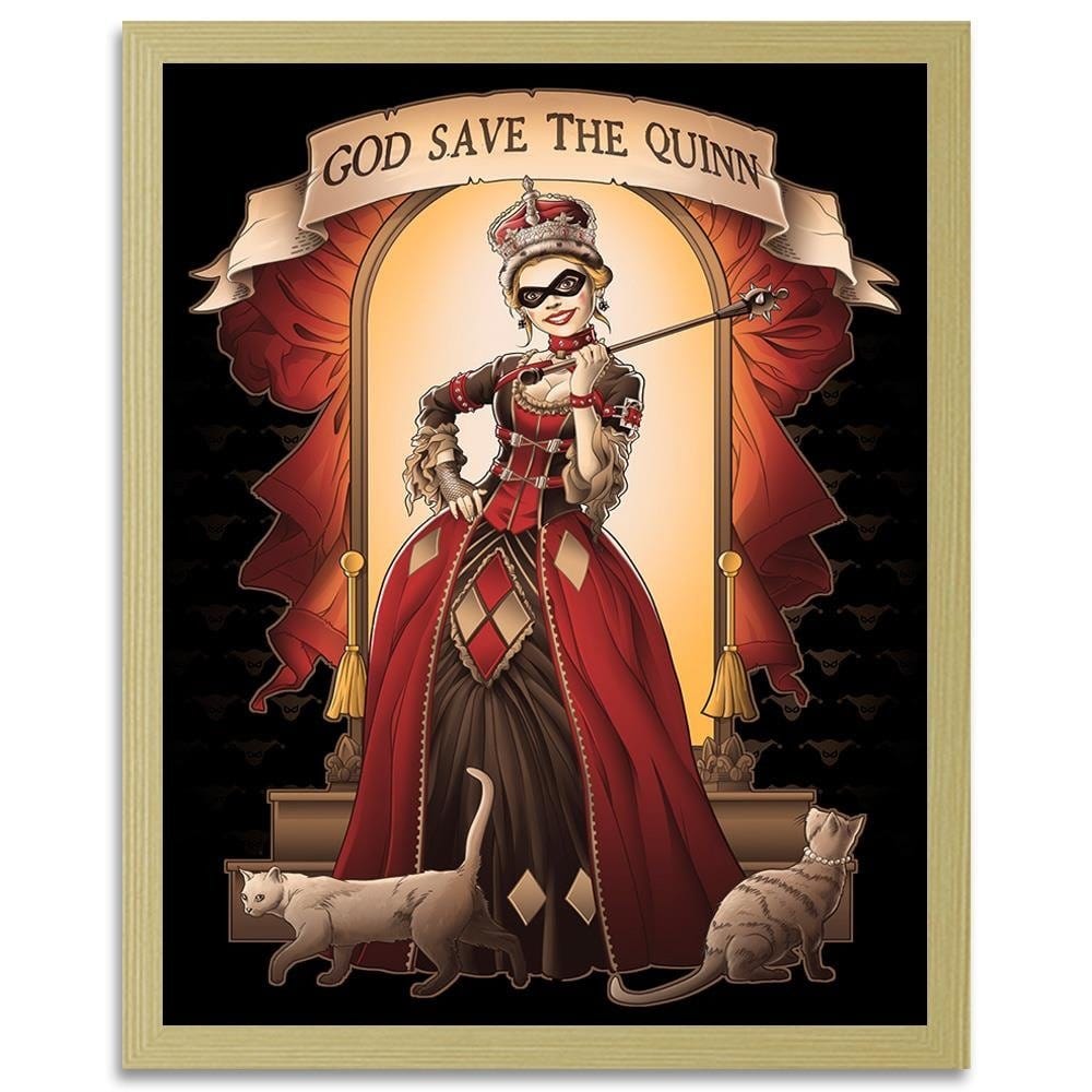 Glezna bēšā rāmī - Queen Of The Cat Home Trends DECO