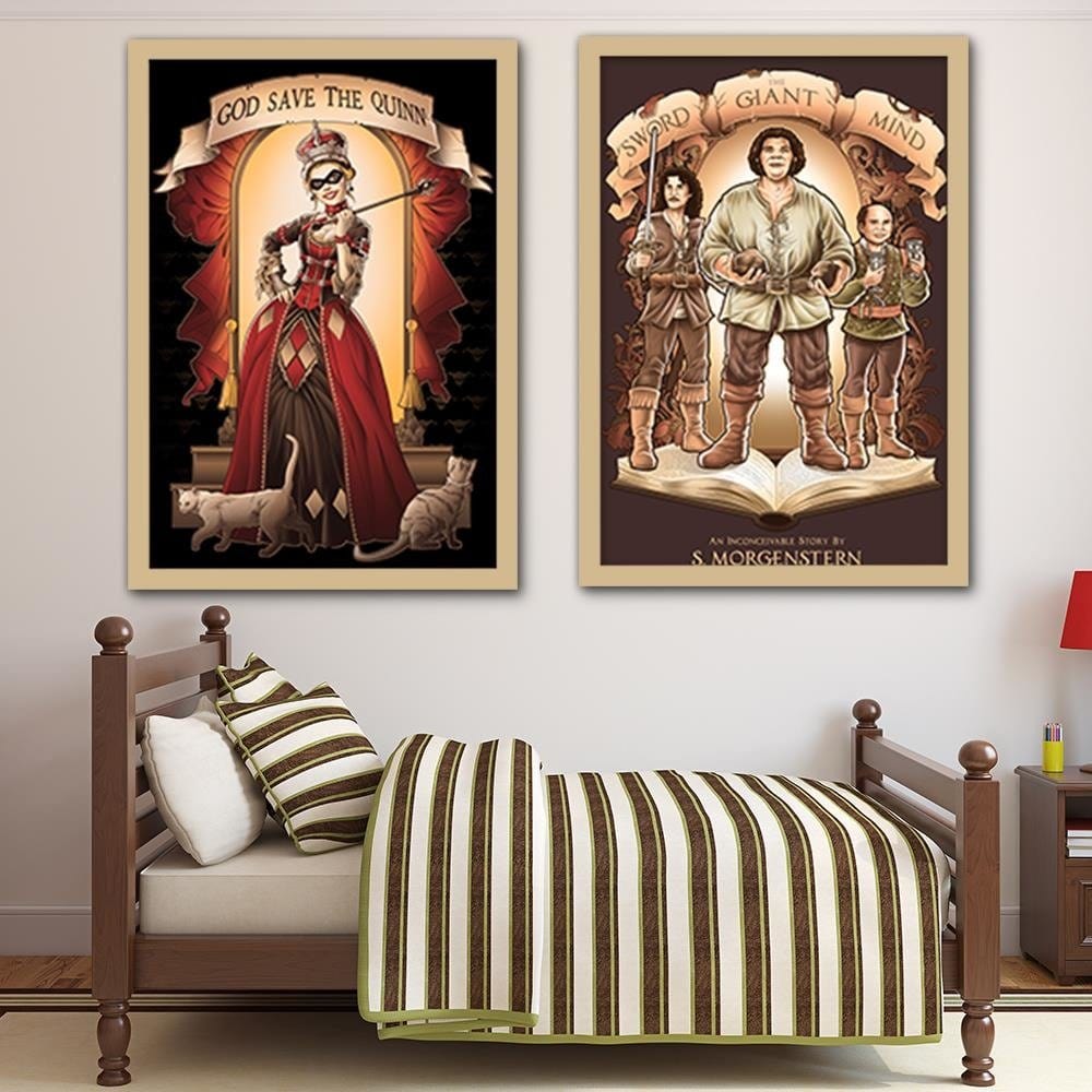 Glezna bēšā rāmī - Queen Of The Cat Home Trends DECO