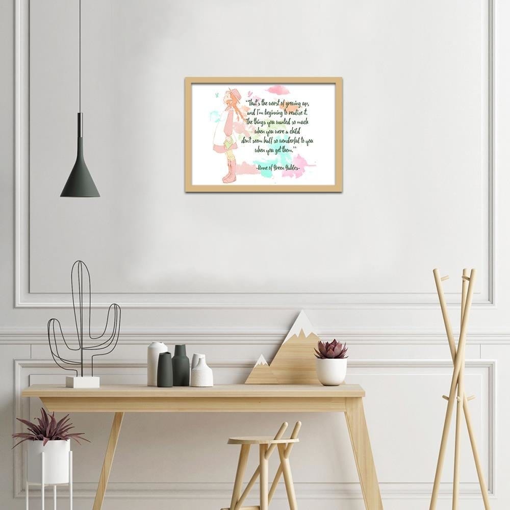 Glezna bēšā rāmī - Quote Anne Of Green Gables 1  Home Trends DECO