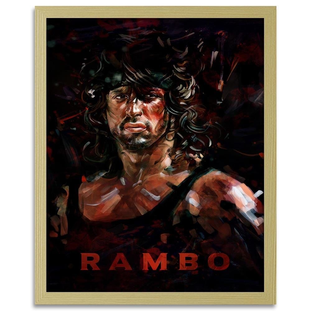 Glezna bēšā rāmī - Rambo  Home Trends DECO