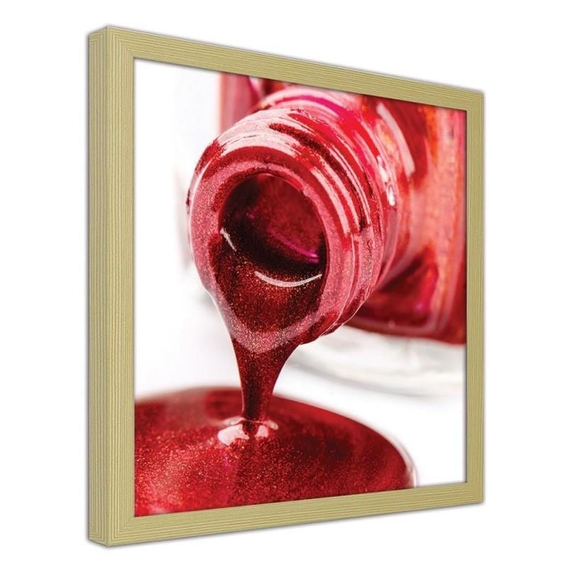 Glezna bēšā rāmī - Red lacquer Home Trends DECO