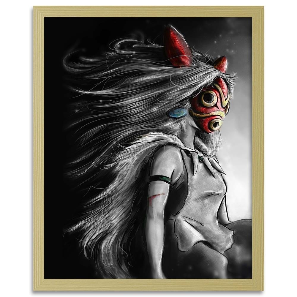 Glezna bēšā rāmī - Red Mask Manga Home Trends DECO