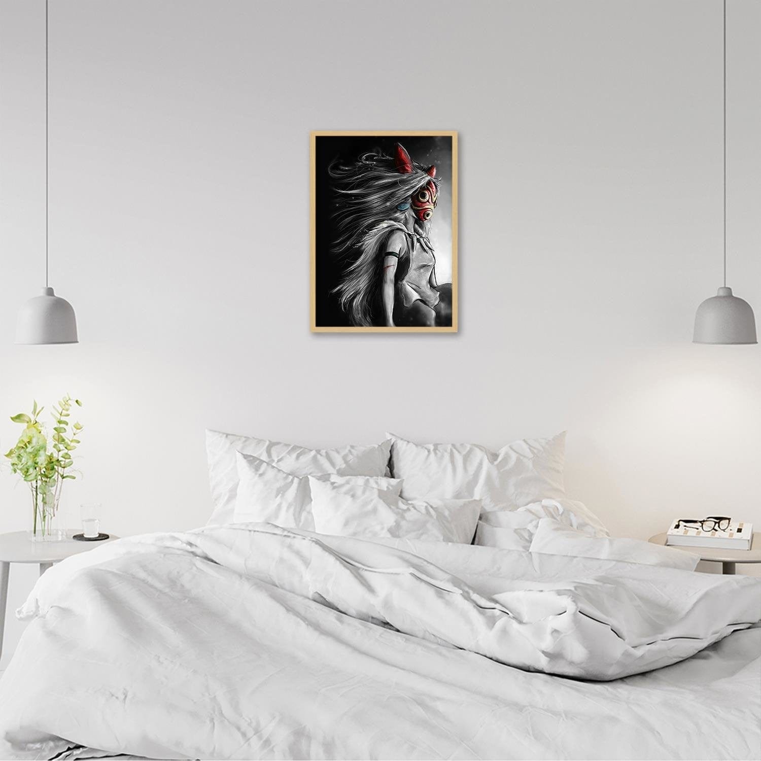 Glezna bēšā rāmī - Red Mask Manga Home Trends DECO