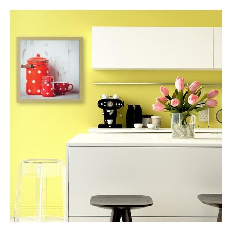 Glezna bēšā rāmī - Red vessels Home Trends DECO