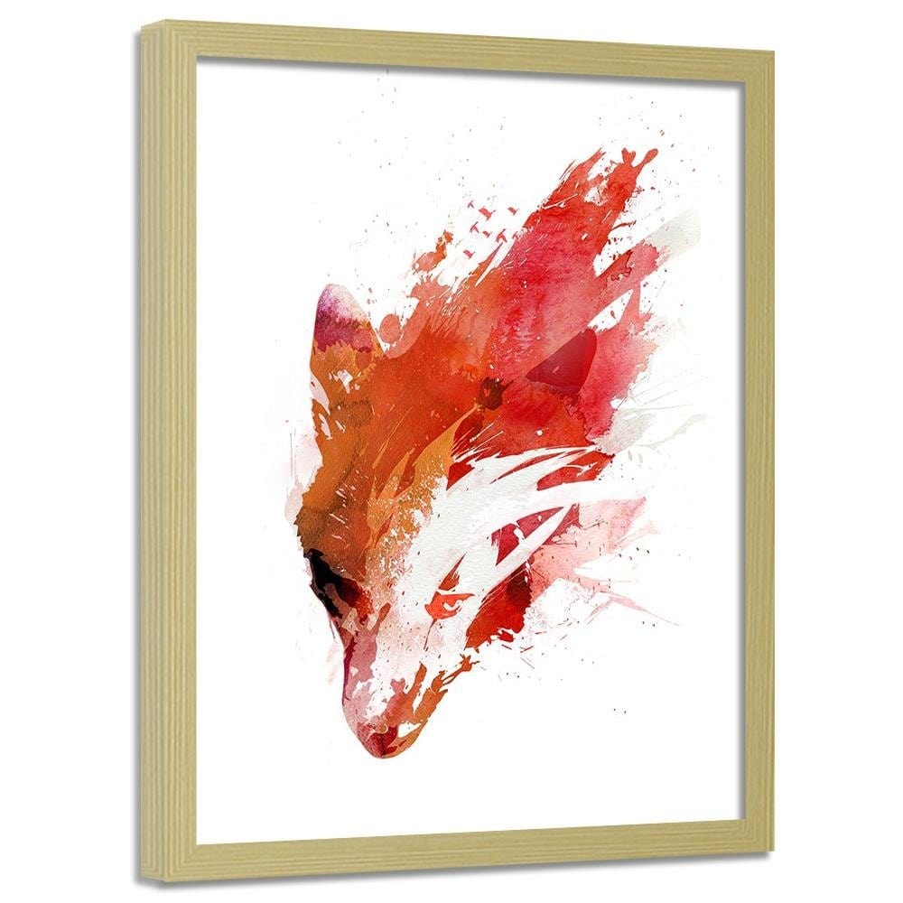 Glezna bēšā rāmī - Red Wolf  Home Trends DECO
