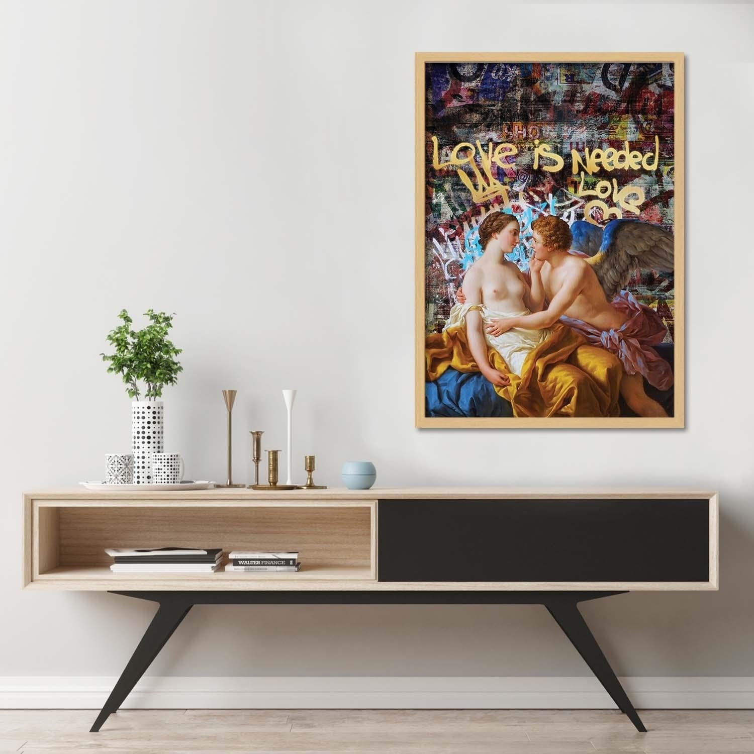 Glezna bēšā rāmī - Rococo Artwork Image Home Trends DECO