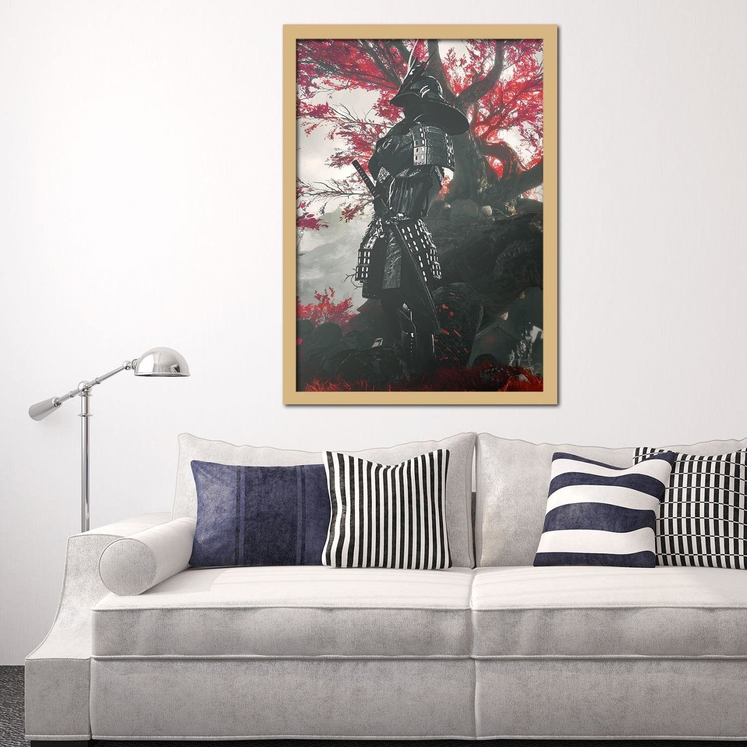 Glezna bēšā rāmī - Samurai Home Trends DECO