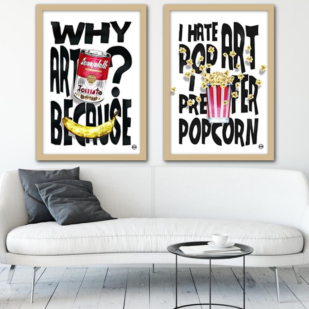 Glezna bēšā rāmī - Soup Can Home Trends DECO