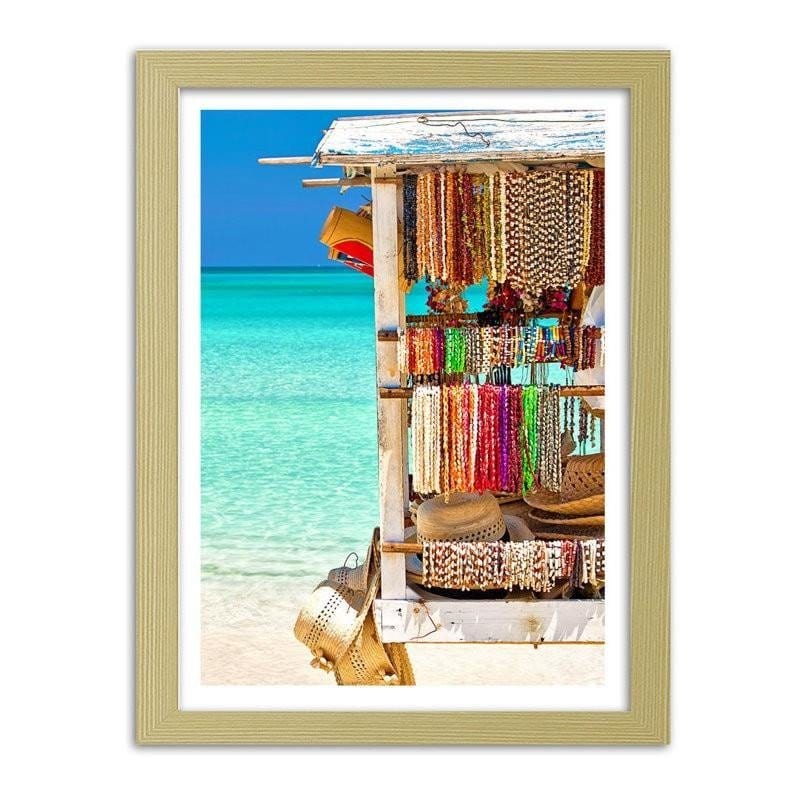 Glezna bēšā rāmī - Souvenir box Home Trends DECO