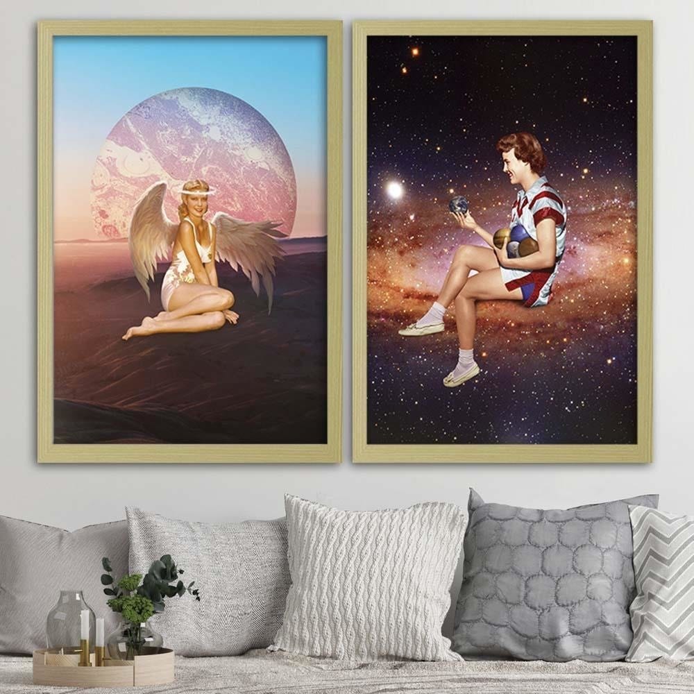 Glezna bēšā rāmī - Space Game Home Trends DECO