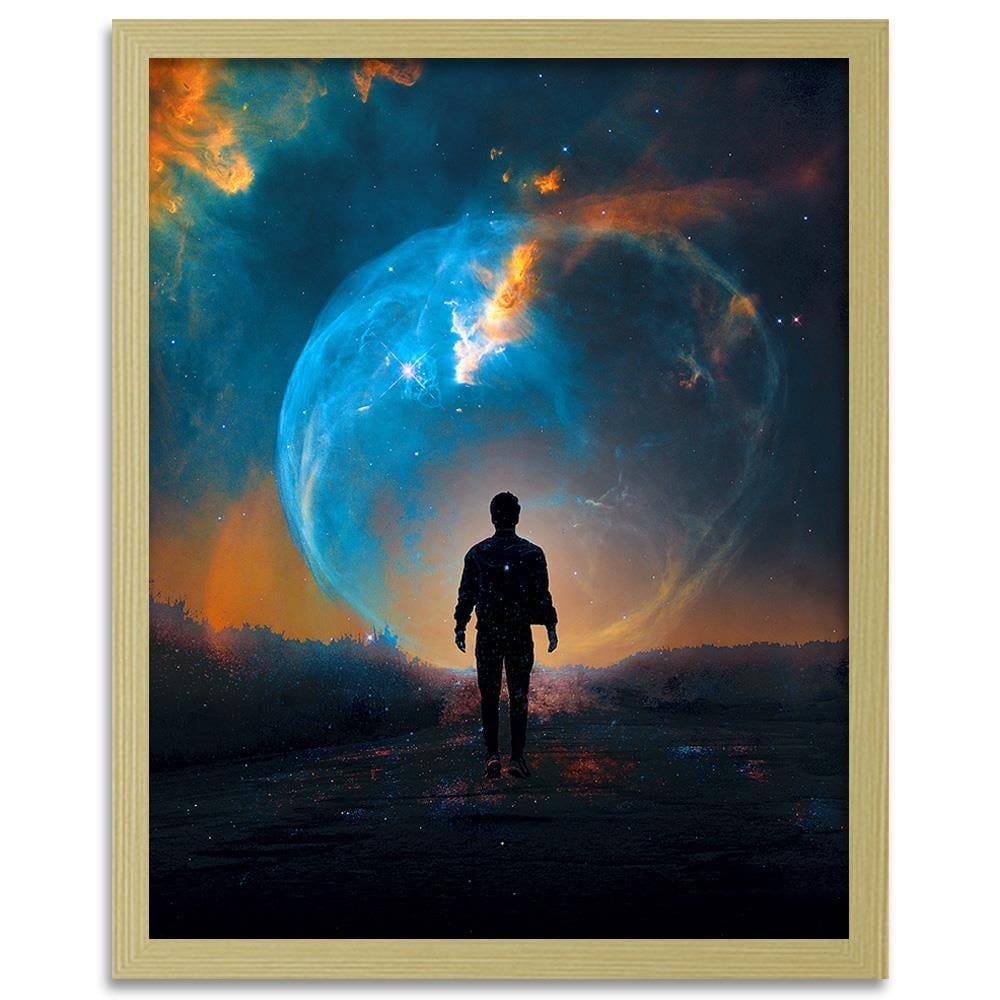 Glezna bēšā rāmī - Space Phenomenon Home Trends DECO