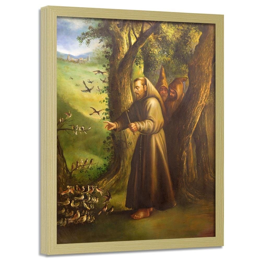 Glezna bēšā rāmī - St. Francis Of Assisi Home Trends DECO