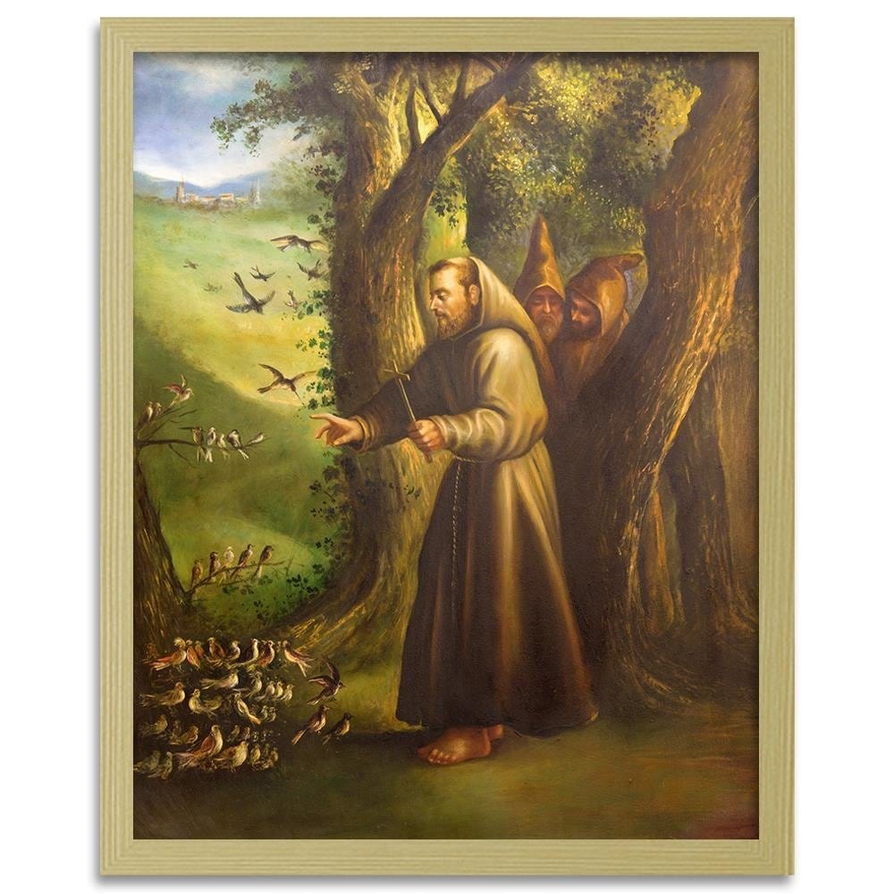Glezna bēšā rāmī - St. Francis Of Assisi Home Trends DECO