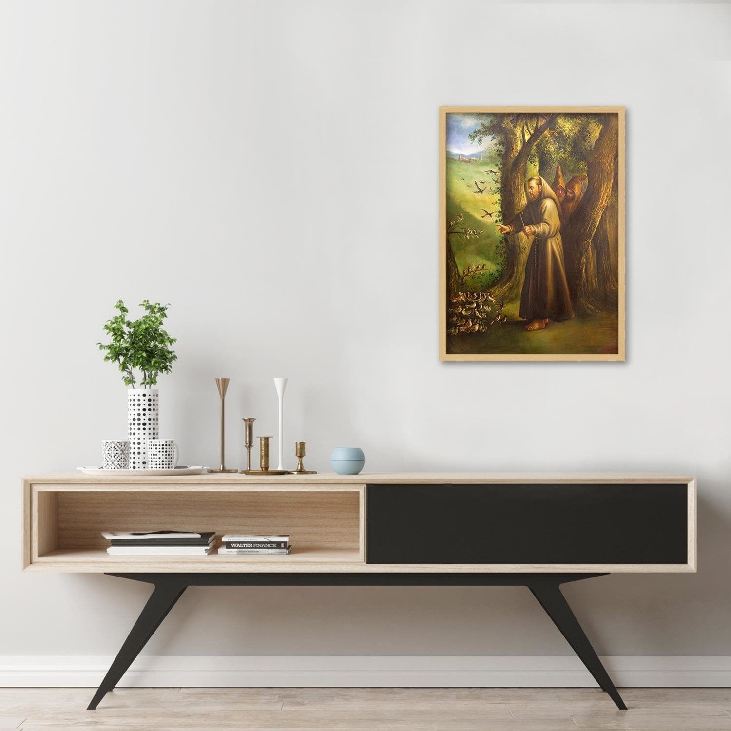 Glezna bēšā rāmī - St. Francis Of Assisi Home Trends DECO