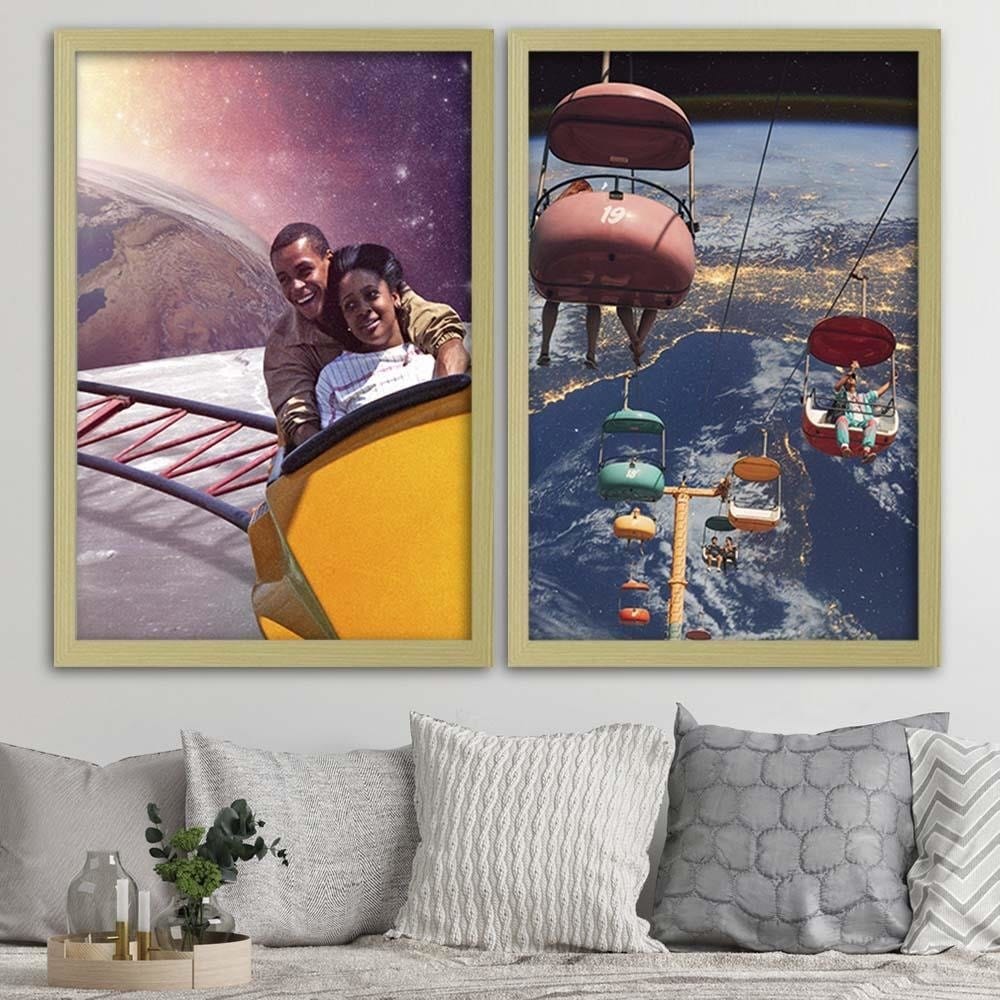 Glezna bēšā rāmī - Star Carousel Home Trends DECO