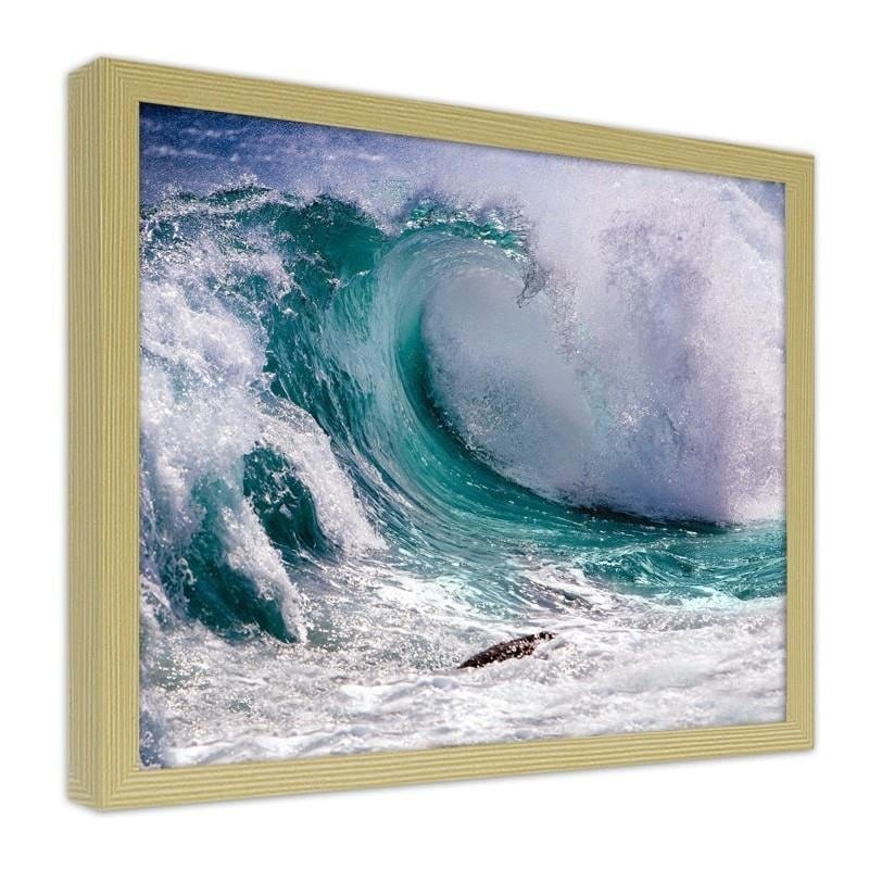 Glezna bēšā rāmī - Stormy wave Home Trends DECO