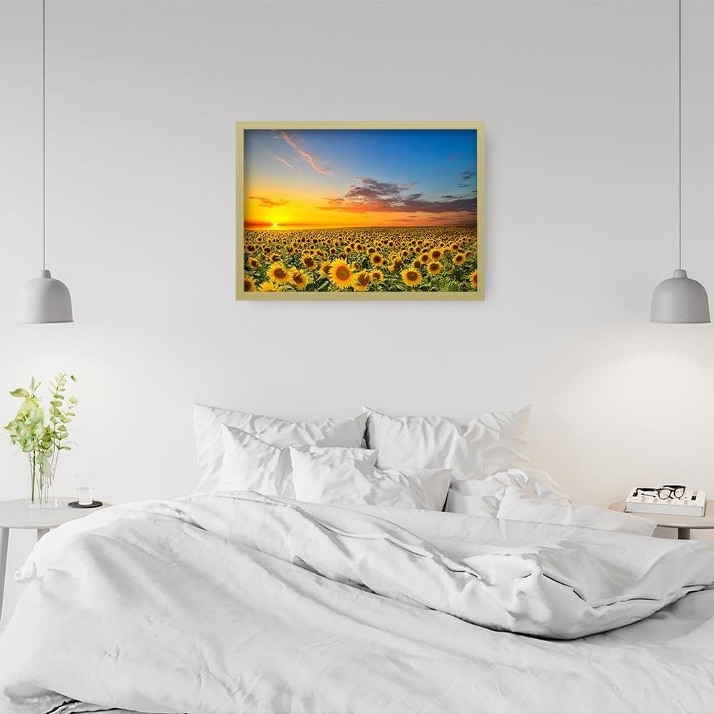 Glezna bēšā rāmī - Sunflowers Home Trends DECO