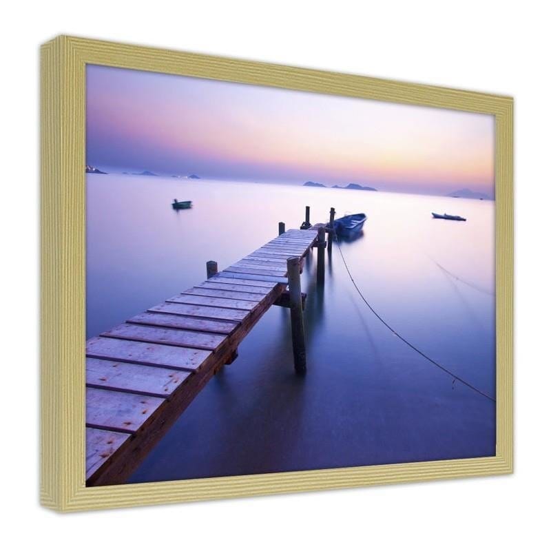 Glezna bēšā rāmī - Sunrise along the coast Home Trends DECO